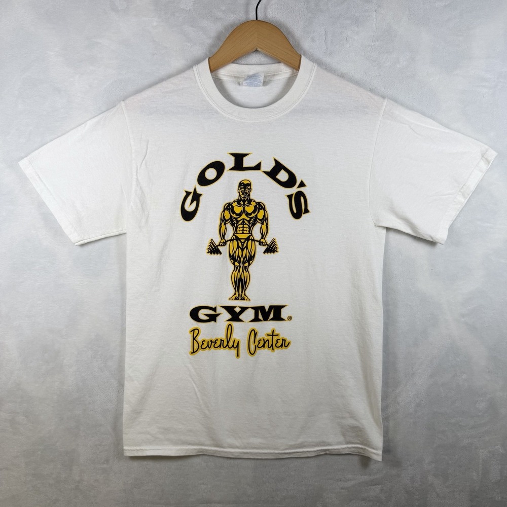 Gold's Gym Beverly Center White T-shirt Men's Size Small
